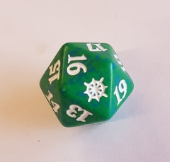 MTG Spin Down Life Counter D20 Dice Ixalan - Green